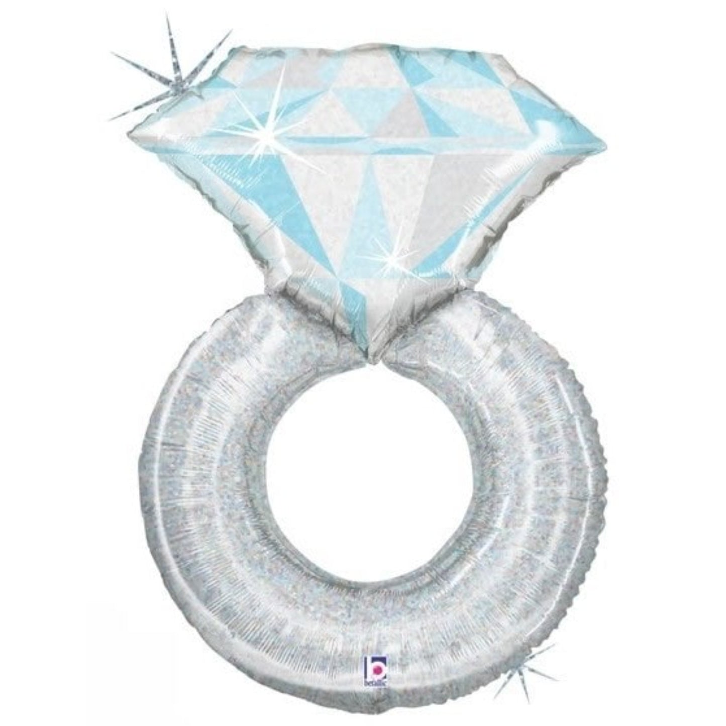 Holographic Diamond Ring Balloon