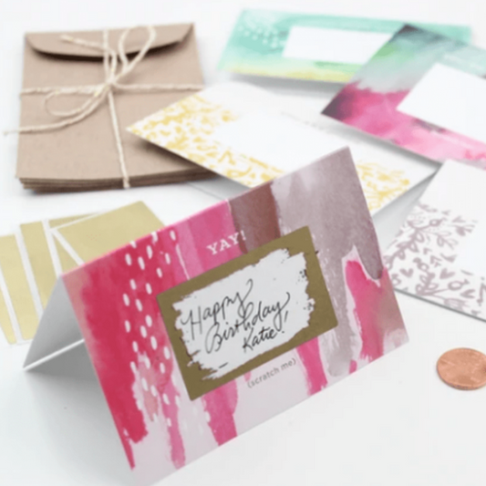 Make Your Own Scratch Off Mini Notes
